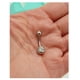 thumbnail image 4 of Piercing ombligo navel 8mm acero quirurgico 316L, 4 of 6