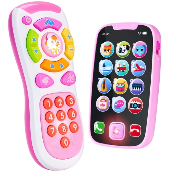 Control Remoto De Juguete Y Teléfono Inteligente Baby Learning Pink