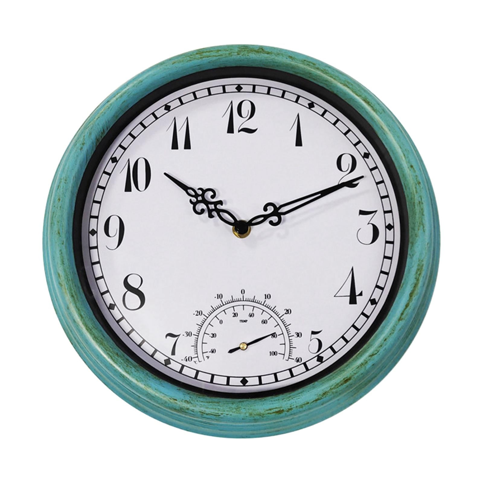 Bothyi - Reloj Redondo Decorativo De Pared Resistente Al Agua Para Decoración De Pared De Salón