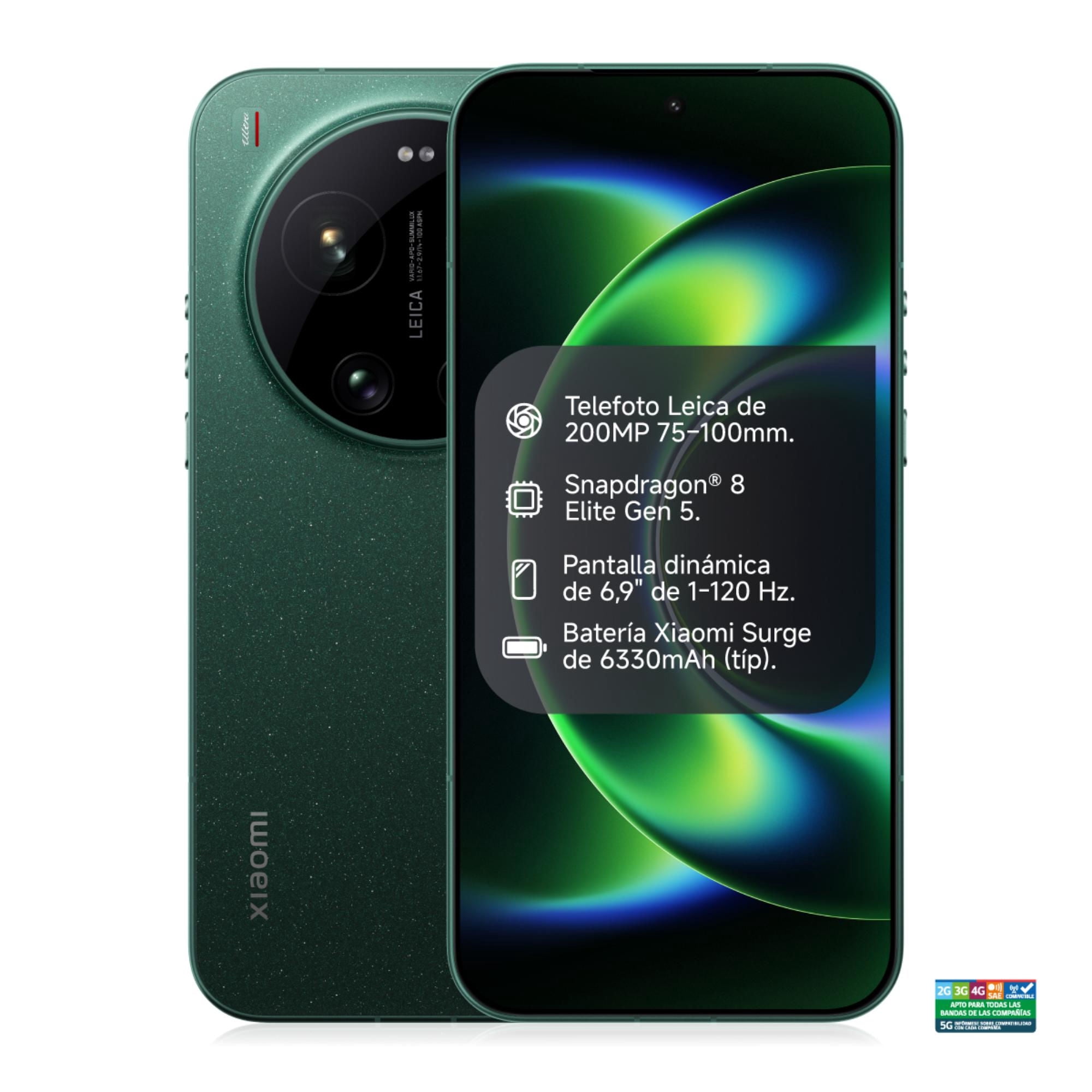 Smartphone Xiaomi 17 Ultra 512 Gb 5g Verde + Kit Fotografía + Cargador
