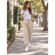 thumbnail image 2 of Pantalon Buzo Jogger Deportivo Casual Ajustable 285g Algodon Beige Liso L, 2 of 3
