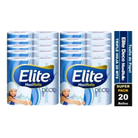 Toalla De Papel Elite Deco Maxi Rollo Triple Hoja 20 Rollos