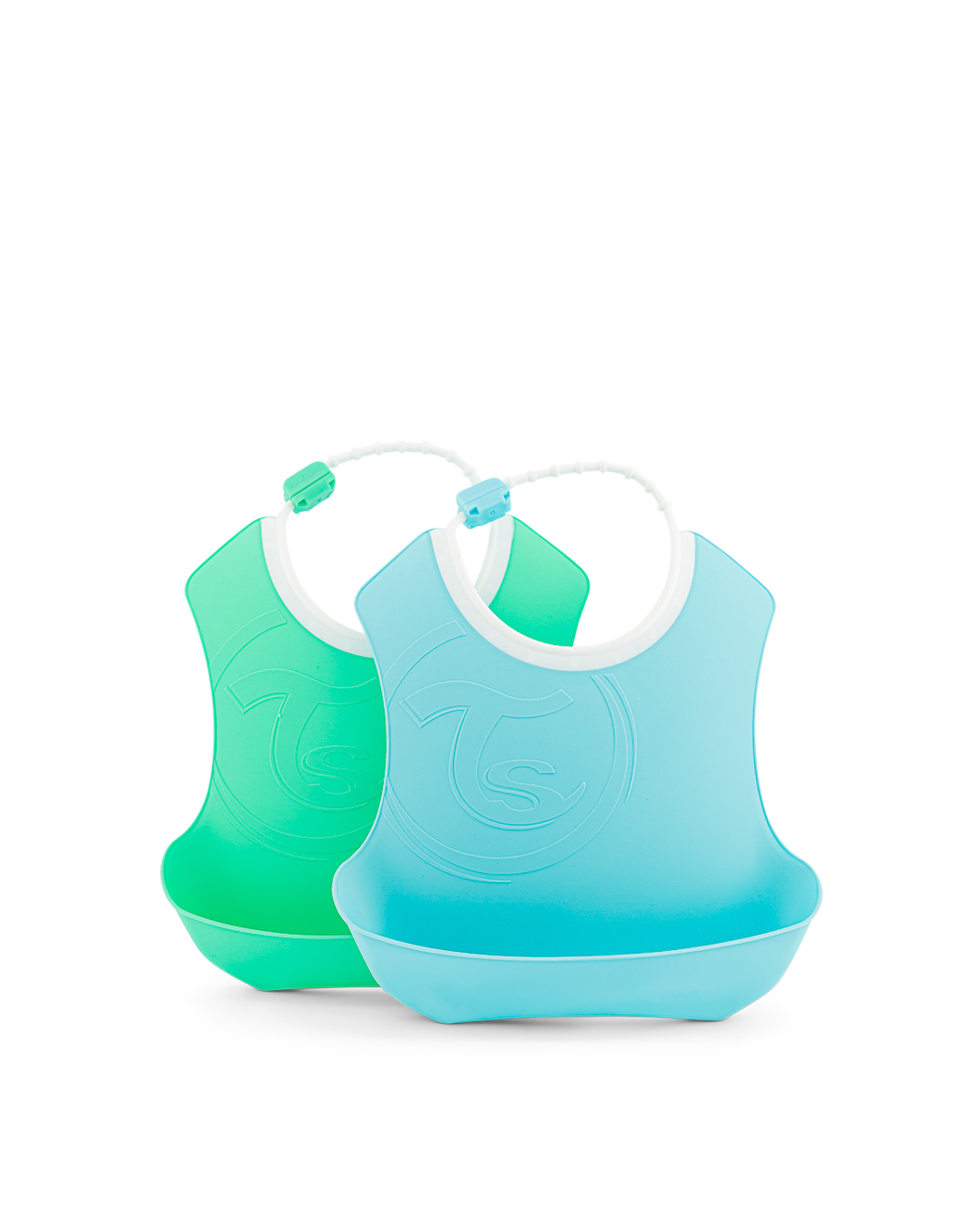 Twistshake - Baberos 4+M 2Uns Azul/Verde