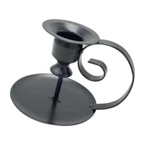 Magideal - Portavelas De Pilar Plateado Decorativa Centro De Candeliere De Hierro Decoración De Para Boda De Comedor Decoración Para , Negro C Negro