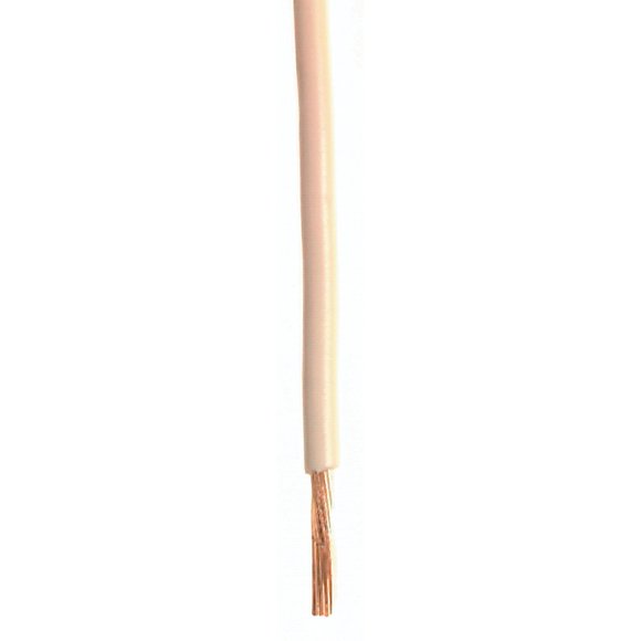 Cable WirthCo 81104 calibre 16 con aislamiento de PVC, 30 m, blanco