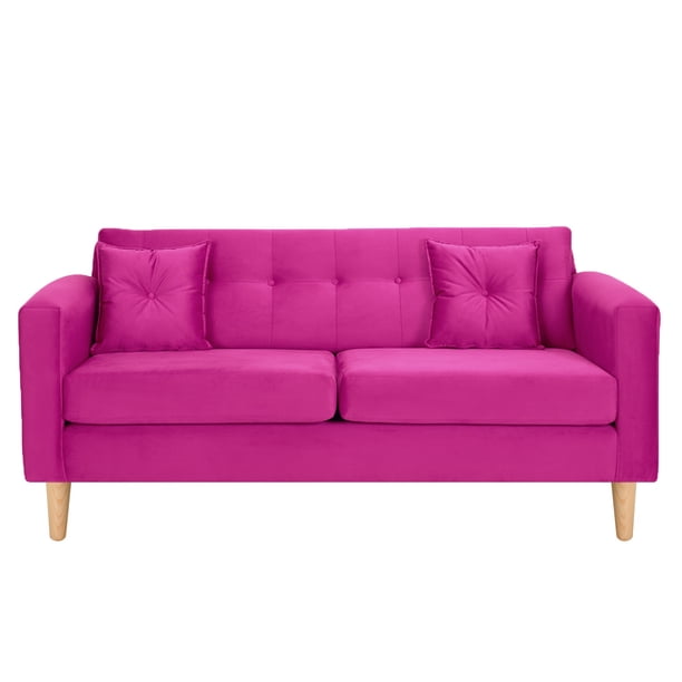 Sofa New Retro 3c Felpa 05 Fucsia