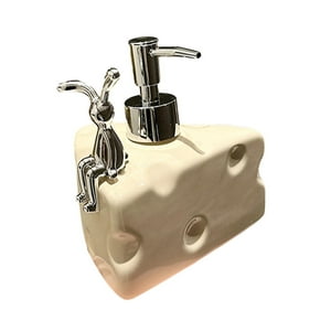 Genérico - Dispensador De Jabón, Botella De Loción Recargable Para Encimera, Para Baño, Baño, Color Beige