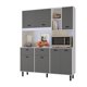 thumbnail image 1 of Kit Cocina 7 Puertas 2 Cajones Gris, 1 of 5