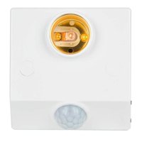 Genérico - Sensor Movimiento Pir Soporte E27 220V Ajustable Blanco