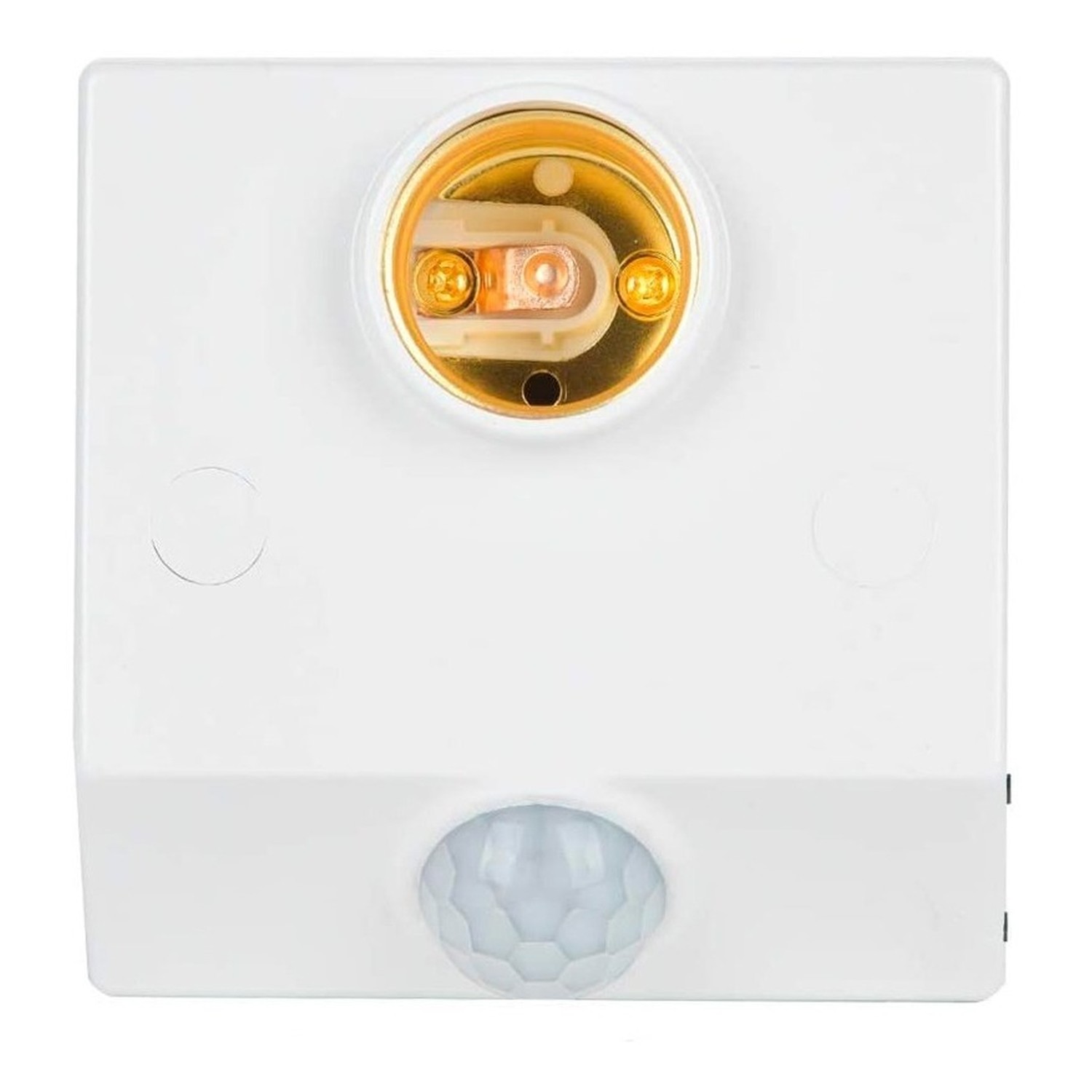 Genérico - Sensor Movimiento Pir Soporte E27 220V Ajustable Blanco