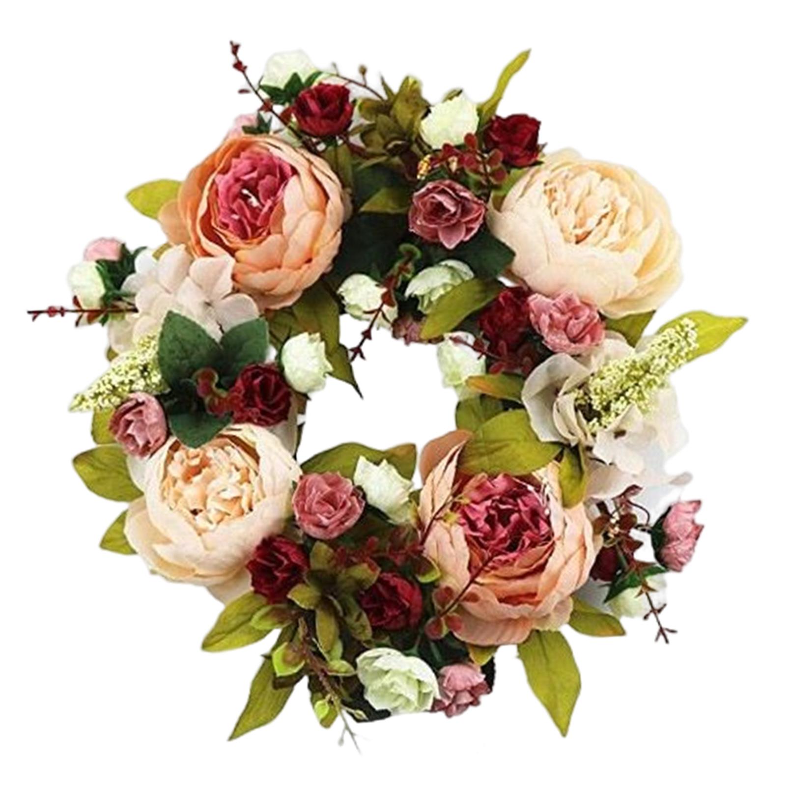 Bothyi - Guirnalda Artificial De Flores De Peonía Guirnalda Floral De Imitación Para Vacaciones De Verano Navidad