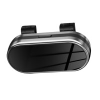 Magideal - Estuche Para Visera De Coche, Soporte Para Gafas De Sol, Clip Para Guardar Gafas, Caja Organizadora Automática, Construcción De Metal Pp, Adecuado Par Plata Negro