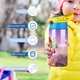 thumbnail image 5 of ¡Los Wonder Pets! Botella de Agua con Tapa Pop Top de Un Toque, Acero Inoxidable, a Prueba de Fugas, para Deportes, Botella Infantil azul 12 oz, 5 of 6