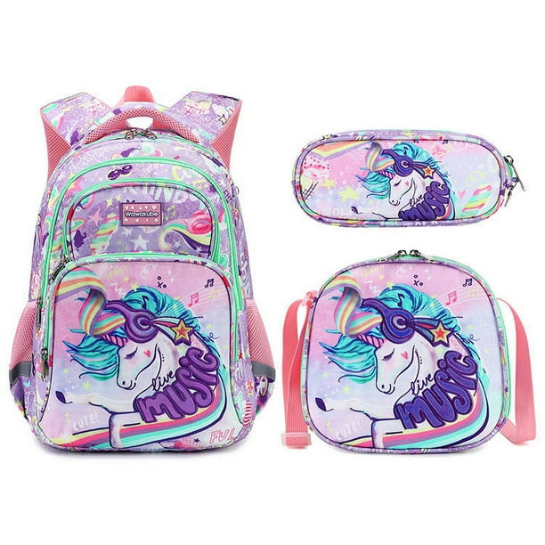 Cusangel School Backpack Set Large Capacity School Bag For Kids Boy Dinosaur Anime Backpack Cartoon Unicorn Backpack Cartoon Bag