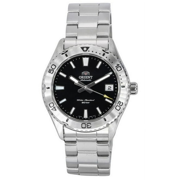 Reloj Automático Orient Sports Mako Esfera Negra Acero Inoxidable 200m Hombre