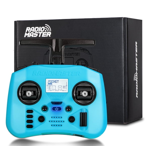 Mando a distancia Radiomaster Pocket ELRS con LED azul claro