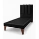 thumbnail image 3 of Cama 1,5 plaza Milano + Respaldo 1,5P Milano Negro + Colchón 1,5P Mery Desing, 3 of 5