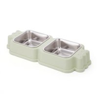 Defensor Forever - Plato De Forma De Caramelo Con Pocillo De Acero Inoxidable Verde