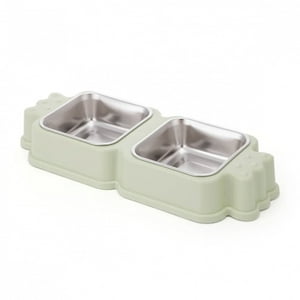 Defensor Forever - Plato De Forma De Caramelo Con Pocillo De Acero Inoxidable Verde
