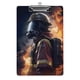 thumbnail image 1 of Bomberos Portapapeles de acrílico A4, tamaño carta estándar, carpeta con clip 31.8x 21.5CM para estudiantes, profesores y oficina, 1 of 6