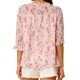 thumbnail image 3 of INSPIRE CHIC Camisas de Mujer de Manga 3/4 Blusas de Chifón Floral Rosa-Naranja Floral M, 3 of 7