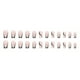 thumbnail image 3 of 24 uñas postizas cortas, uñas postizas tipo ataúd para mujer con diseño de mariposas y brillo., 3 of 7