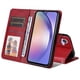 thumbnail image 4 of Funda Billetera para Samsung Galaxy M54 5G con Porta Tarjetas y Soporte Ajustable Rojo, 4 of 4
