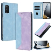Funda Foxdock Para Samsung Galaxy S20 Fe De Cuero Premium Bicolor Con Ranuras Rfid, Carcasa Tipo Billetera Antigolpes Y Soporte Plegable