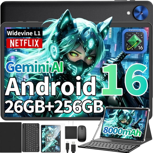 Tablet VisuPad P60 10 pulg Android 16 GeminiAI 26GB 256GB