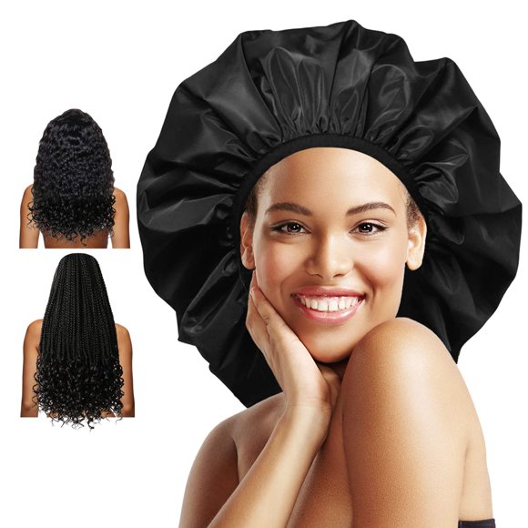 Gorro de ducha Auban extragrande, impermeable y reutilizable para mujer