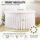 thumbnail image 2 of Mantel redondo GALLETY 8 unidades 150 cm blanco ajustado, 2 of 9