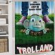 thumbnail image 5 of Trolland-theme 4-Piece Shower Curtain Set with Rugs, Waterproof Bathroom Decor Set Includes Bath Mat, U-Shaped Rug, Toilet Lid Cover and Curtain with Hooks, 5 of 6
