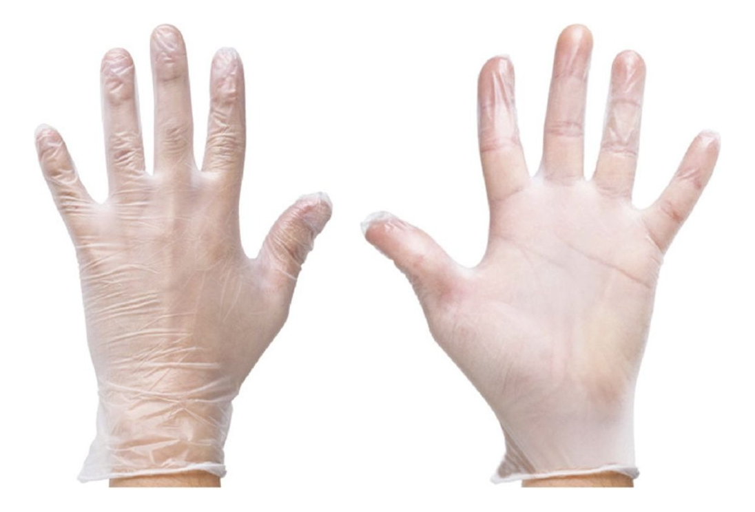 Genérico - Set 2 Pack Guantes Vinilo 100 Pcs Talla Xl Descartable Lau