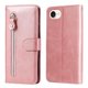 thumbnail image 2 of Funda tipo cartera para iPhone 16e con bolsillo con cremallera y ranuras para tarjetas – Función de soporte Rosa, 2 of 5