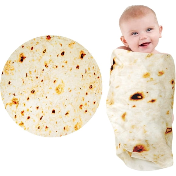 Manta para envolver a Lhedon Tortilla Baby Burritos, 285 g/m², franela