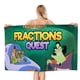 thumbnail image 1 of Cyberchase Toalla de playa de secado rápido con diseño temático, regalo para mujeres y niñas, ideal para cumpleaños, fans, amantes de la música, uso en la playa o al aire libre, 78 × 180 cm, 1 of 6
