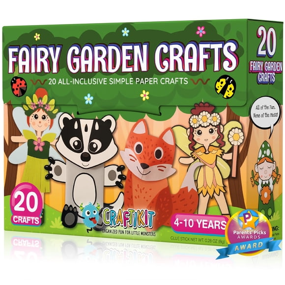 Kit de manualidades Craftikit Fairy Garden para niños de 3 a 8 años