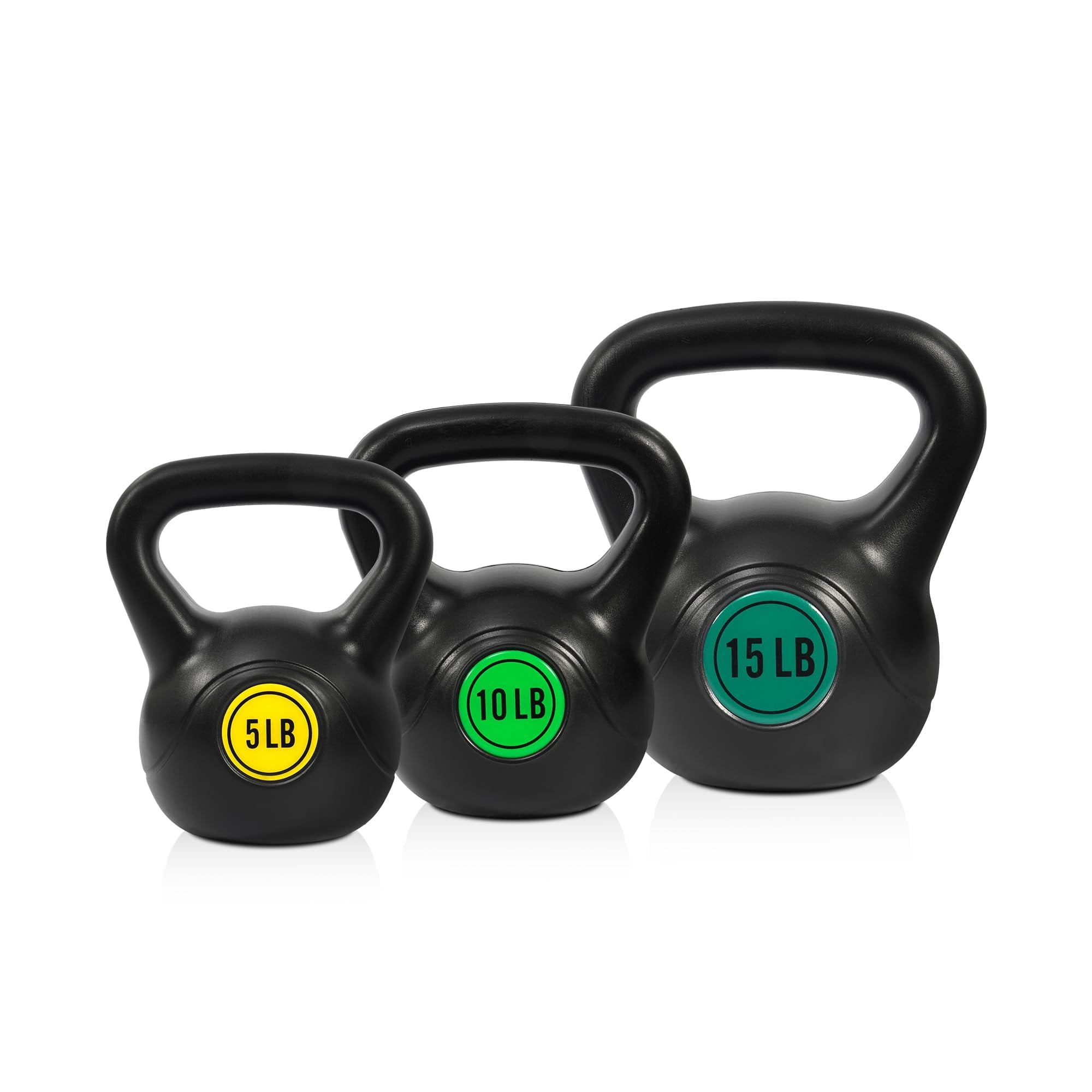Set De Pesas Rusas Fitvids De 5 Lb, 10 Lb Y 15 Lb Para Entrenamiento De Fuerza