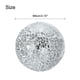 thumbnail image 2 of Uxcell 3Pcs Bolas Decorativas de Vidrio 3.15 pulgadas Orbes Bolas de Centro Bolas de Vidrio Mosaico para Decorar Cuencos, Plata Blanca, 2 of 5