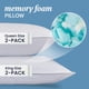 thumbnail image 4 of Almohadas De Espuma Viscoelástica Tamaño King (juego De 2), 4 of 9