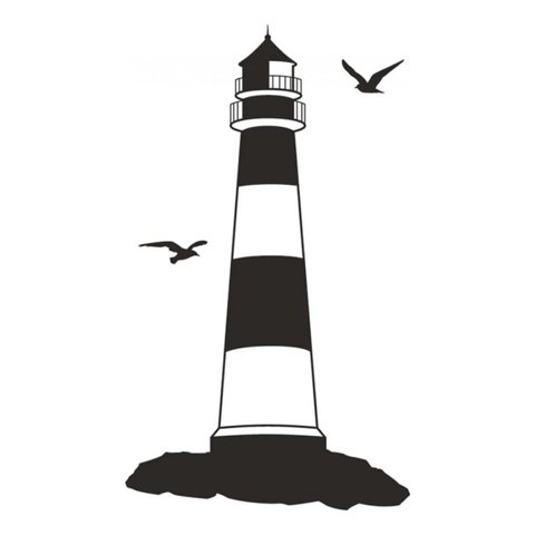 Rienda Libre Graphics - Decomural Lighthouse Beach Nautical Ws-15455