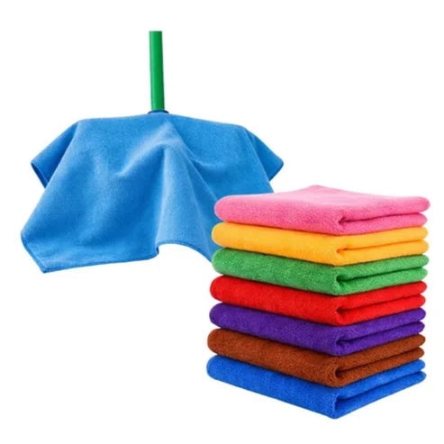 Pack TRAPERO MICROFIBRA 50X70 CON OJAL MULTICOLOR x 10 unidades