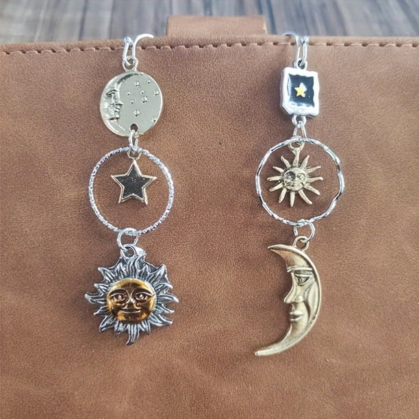 Greek Mythology Sun and Moon Pendant Earrings - Creative Design for Women, Asymmetric Style, Perfect for Parties and Gifts