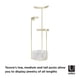 thumbnail image 5 of Soporte para joyas Umbra Tesora con soporte de 3 niveles y soporte para pendientes, 5 of 8