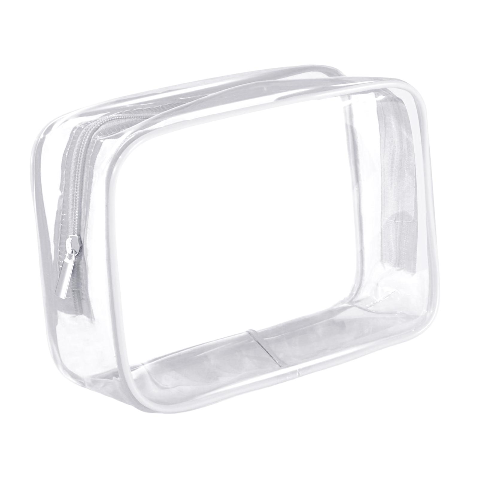 Magideal - Neceser Impermeable Bolsa De Cosméticos Transparente Bolsa De Cosméticos Portátil Multipropósito Reutilizable Para Mujeres Y Hombres Bolsa De Embalaje Blanco