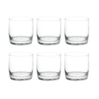 Set 6 Vasos Monterrey Transparente Cortos Cristar 296 Ml