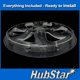 thumbnail image 4 of Juego de Tapas de Rueda HubStar para Toyota Rav4 2019-2025 17" Plateadas, 4 of 7
