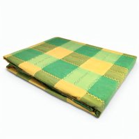 Mantel Polycotton Rectangular / Cuadros Verdes Amarillos – Doral