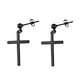 thumbnail image 1 of Pendientes Colgantes De Cruz De Acero Inoxidable 316L Sólido Punk Hip Hop Unisex Negro, 1 of 3