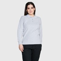 Jayson - Polera Pique Mujer 80/20 M/L Gris Oscuro S